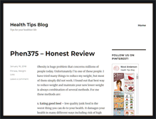 Tablet Screenshot of healthtipsblog.co